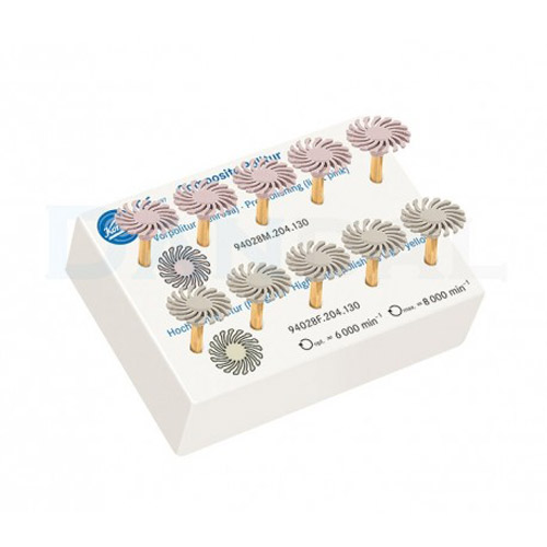 کیت دیسک خورشیدی پرداخت کامپوزیت - Komet Spiral Polishing Wheels